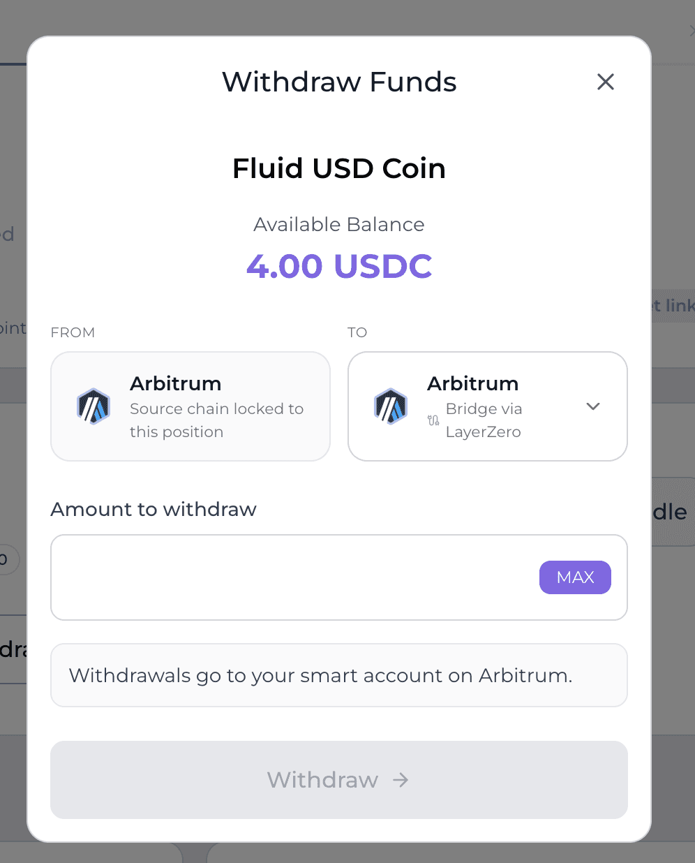Enter Withdrawal Amount