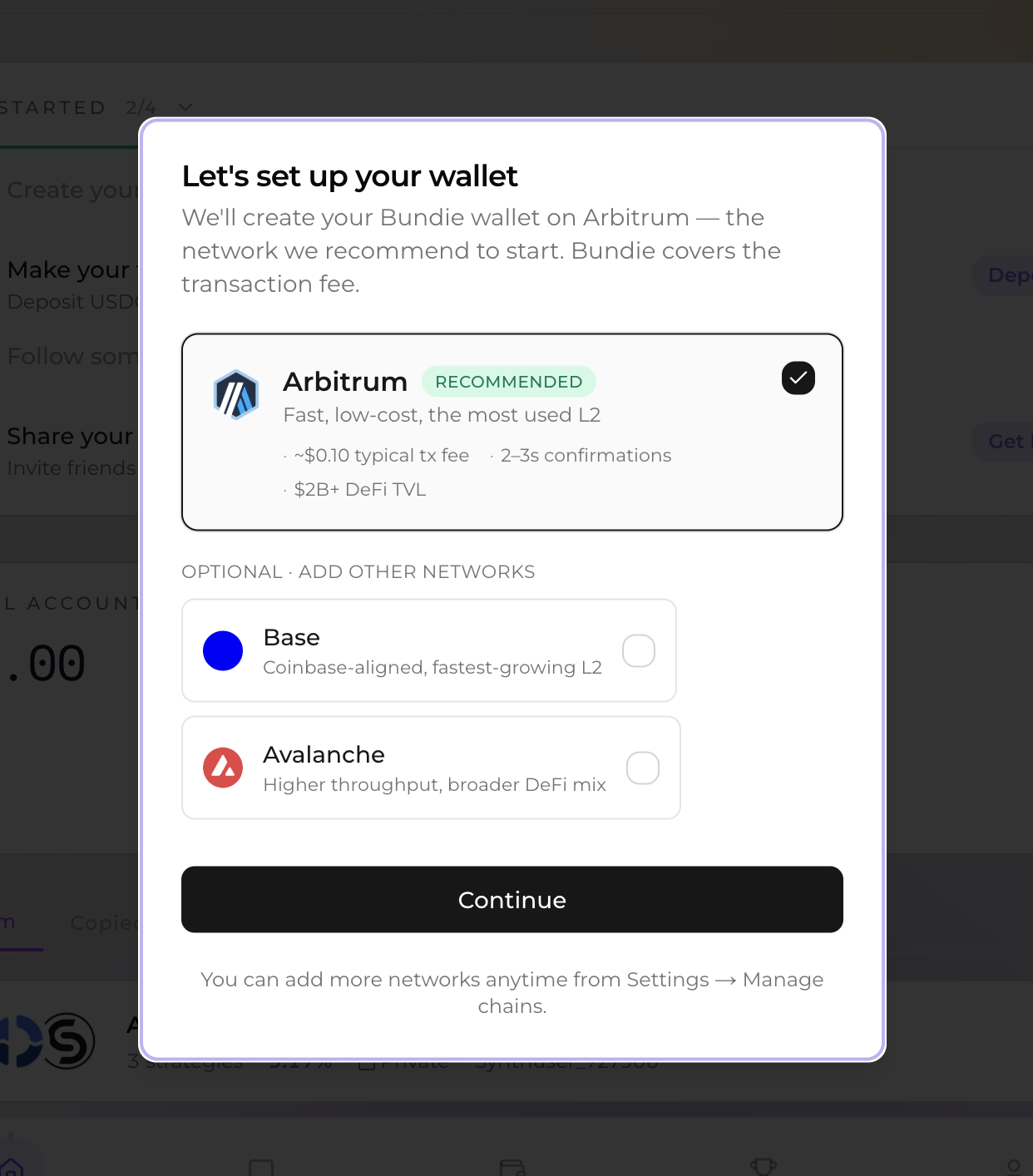 Create Bundie Accounts